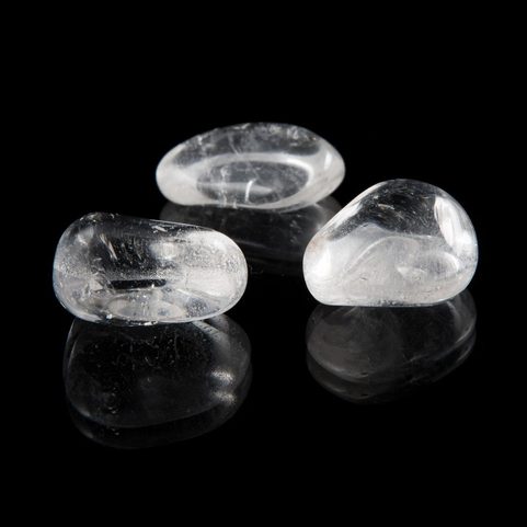 ROCK CRYSTAL, TUMBLED STONE