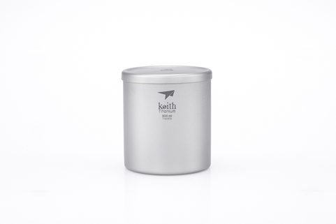 TI3302 DOUBLE-WALL TITANIUM MUG WITH LID KEITH