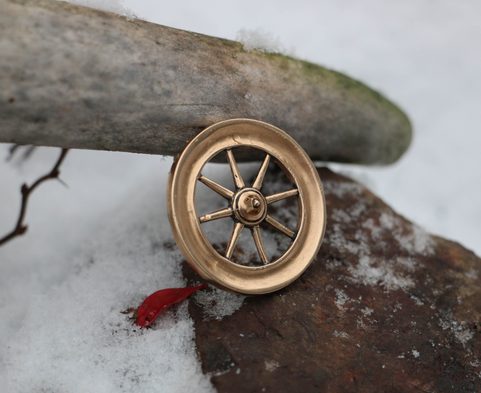 TARANIS WHEEL, BRONZE CELTIC REPLICA