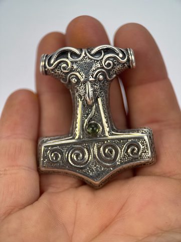 RAVEN THOR HAMMER, SCANIA, PENDANT, SILVER 925, 17 G.