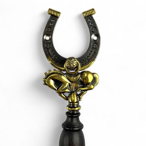 CASTLE SHOE SPOON, HORSE AND HORSESHOE MOTIF
