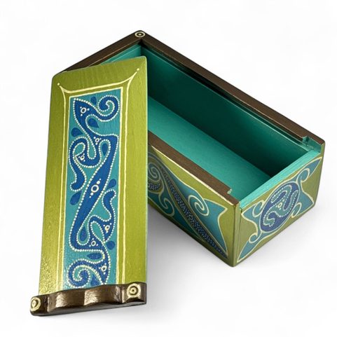 LA TÉNE, CELTIC WOODEN BOX, REPLICA