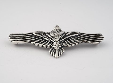 FLYING CROW - RAVEN PENDANT, STERLING SILVER