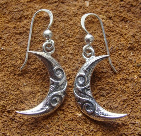 CELTIC MOON EARRINGS