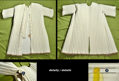 THICK COMBAT GAMBESON, LINEN AND WOOL