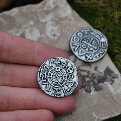 DENARIUS BOLESLAUS I, DUKE OF BOHEMIA, TIN REPLICA