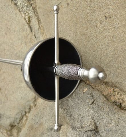 RAPIER WITH CUP HILT, ETCHED