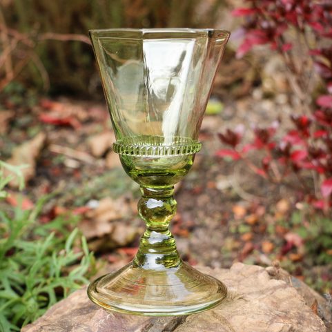 GLASS GOBLET, 17TH CENTURY, BOHEMIA