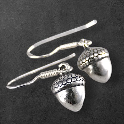 ACORNS SILVER EARRINGS AG 925