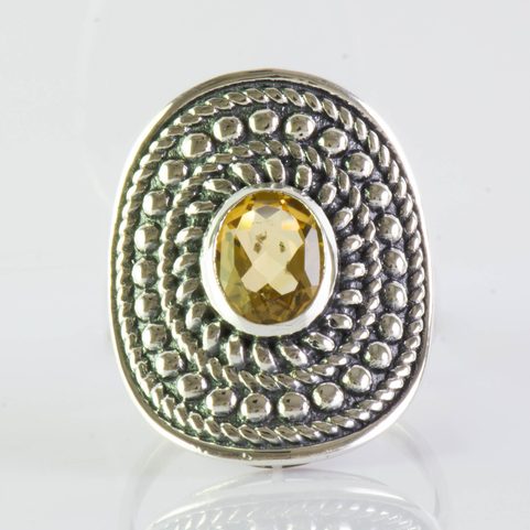LEMONA, RING, CITRINE SILVER 925/1000