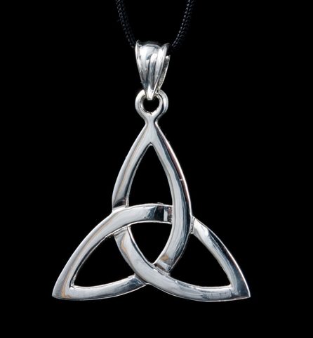 TRIQUETRA, CELTIC PENDANT, STERLING SILVER