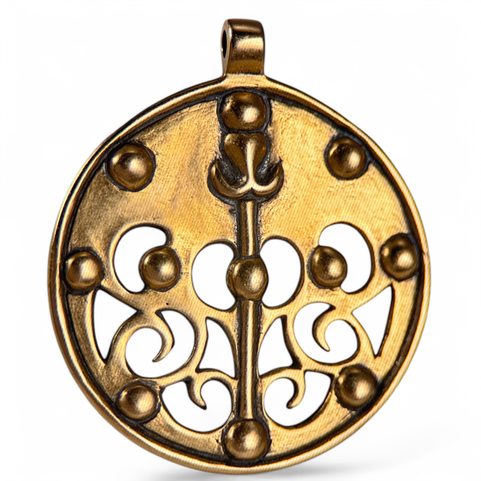 PENDENTIF CELTIQUE EN BRONZE LA TENE DRAGON OU SANGLIER, LOCALITÉ DE SKRYJE, BOHÊME CENTRALE