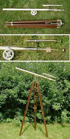 LARGE BRASS TELESCOPE, FOR RENTAL
