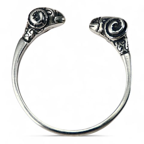 ARIES - RING, ANCIENT ROME, III CENTURY, SILVER 925/1000