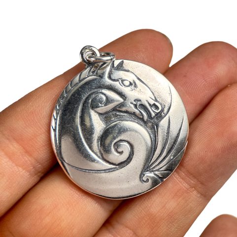 CERLIC HORSE SILVER PENDANT