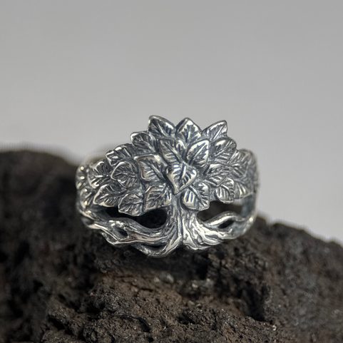 CHAUX, BAGUE, ARGENT
