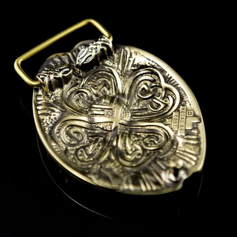 LUCKY BUCKLE, BELT BUCKLE, BRASS