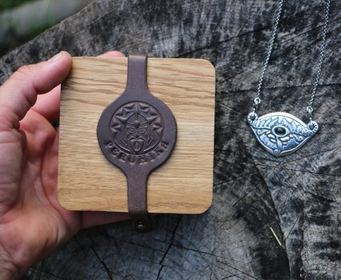 SPRING OF THE MOLDAU - MOLDAVITE, SILVER NECKLACE