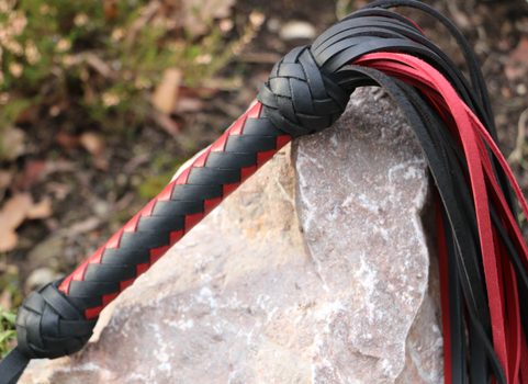 LEATHER QUIRTS, BLACK AND RED