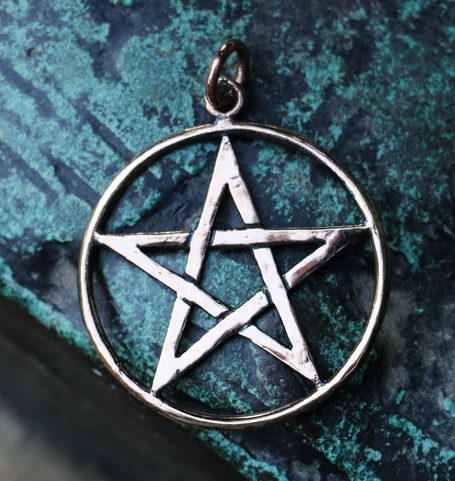 PENTACLE - PENTAGRAM, PENDANT, BRONZE