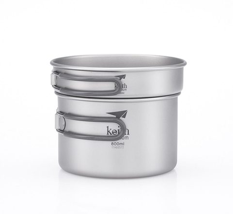 2-PIECE TITANIUM POT AND PAN COOK SET TI6012  KEITH
