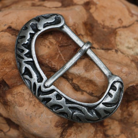 BOUCLE DE CEINTURE, DÉBUT DU MOYEN ÂGE, ZINC