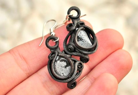 OBSIDIAN  EARRINGS