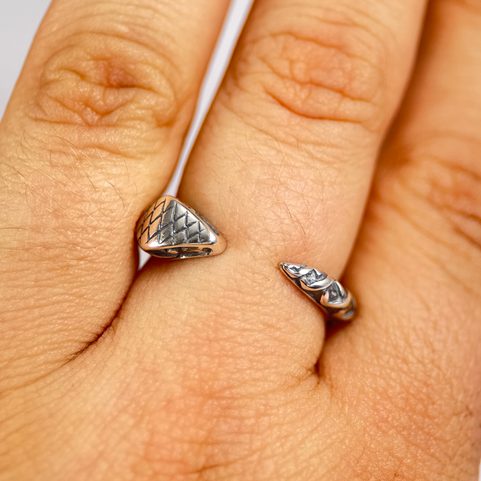 SERPENT, BAGUE EN ARGENT STERLING