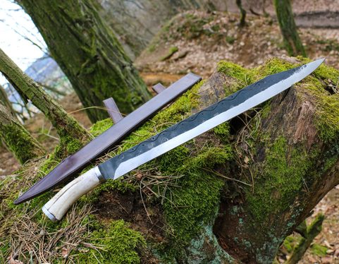 DAGUR, GESCHMIEDETE WIKINGER SCRAMASAX