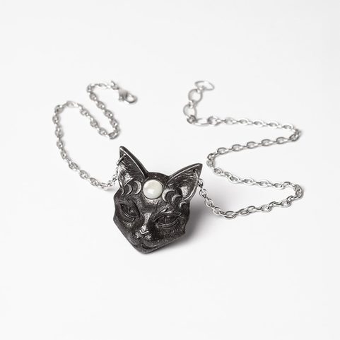 CHAT DE LA LUNE MYSTIQUE, COLLIER, ALCHEMY ENGLAND