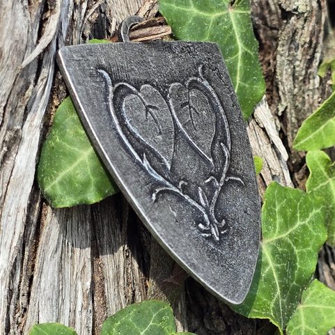 LORDS OF TALMBERK, MEDIEVAL SHIELD, PENDANT, ZINC