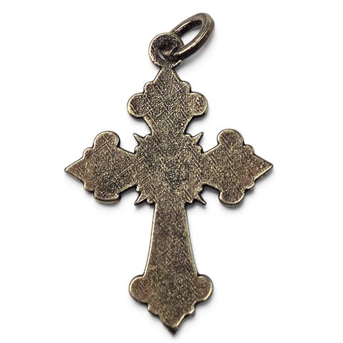 MUSKETEER'S CROSS PENDANT, ANTIQUE BRASS