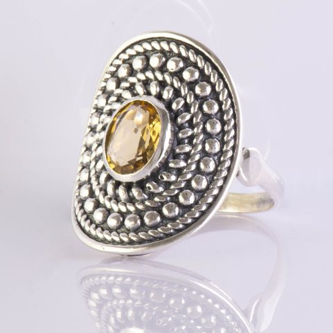 LEMONA, RING, CITRINE SILVER 925/1000