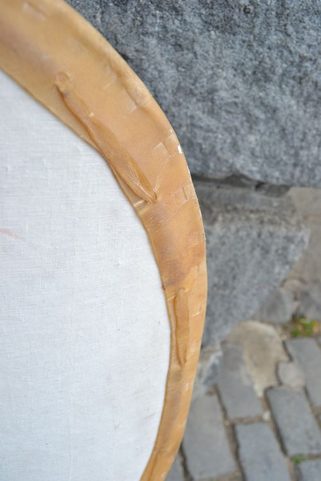 NORMAN SHIELD, KITE SHIELD, COVERED BY LINEN