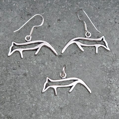 GUMPI, LOUP SAMI, PENDENTIF, ARGENT 925/1000