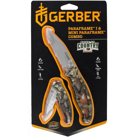 KNIFE GERBER SET PARAFRAME COMBO,MOSSY OAK