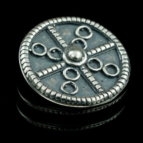 SUN CIRCLE, OPPIDUM ZAVIST, CELTIC PENDANT, SILVER