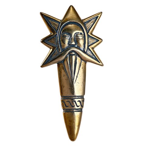 PERUN, SLAVIC THUNDER GOD, PENDANT, BRONZE