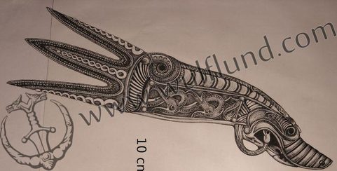 BRONZE DRINKING HORN TERMINAL, NINIAN'S ISLE, SHETLANDS