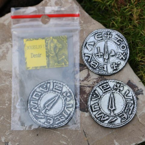 DENARIUS BOLESLAUS I, DUKE OF BOHEMIA, TIN REPLICA