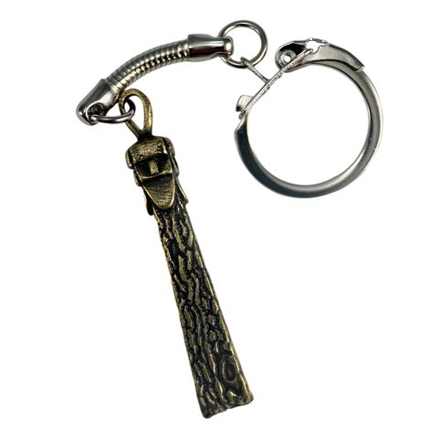 SVANTOVÍT, SLAVIC GOD, KEYCHAIN, ZINC, OLD BRASS