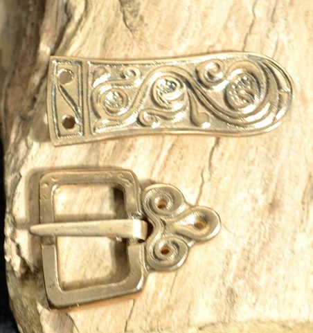 SLAVIC BELT FITTINGS, BRONZE, REPLICA