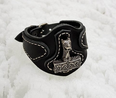 OSEBERG, LEATHER BRACELET