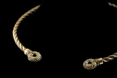 CELTIC CHIEFTAIN TORC, BRONZE TORQUES
