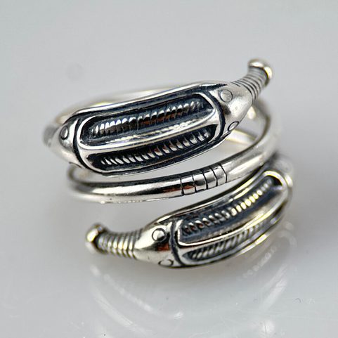 SCANDINAVIAN RING, NORDRUP - RINGSTED, DENMARK, SILVER 925/1000