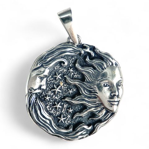 SUN AND MOON, PENDANT, SILVER 925/1000