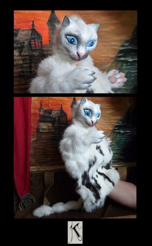 CAT, WOODEN MARIONETTE