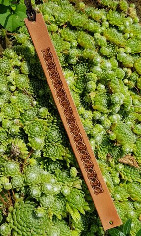 TORRES, STAMPED LEATHER BRACELET