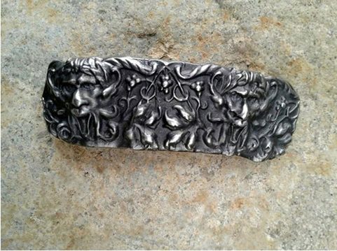 FAUN, PEWTER BARRETTE HAIR CLIP CLASP