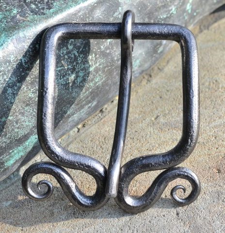 IRON FORGED SPIRAL BELT BUCKLE